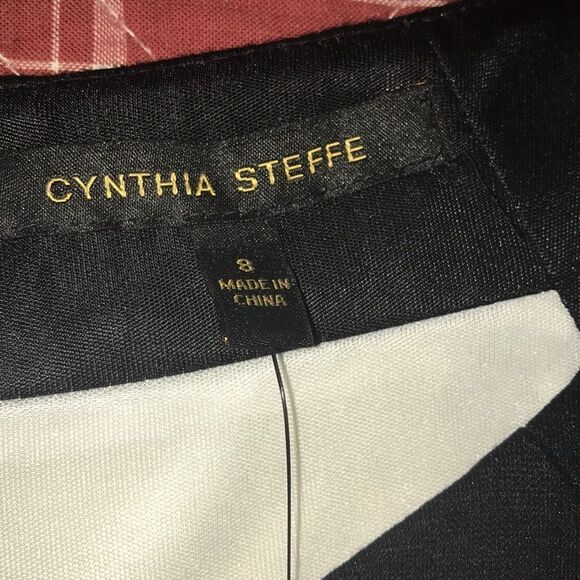 Cynthia steffe black and off white body con dress size 8 new with tags - Picture 5 of 10